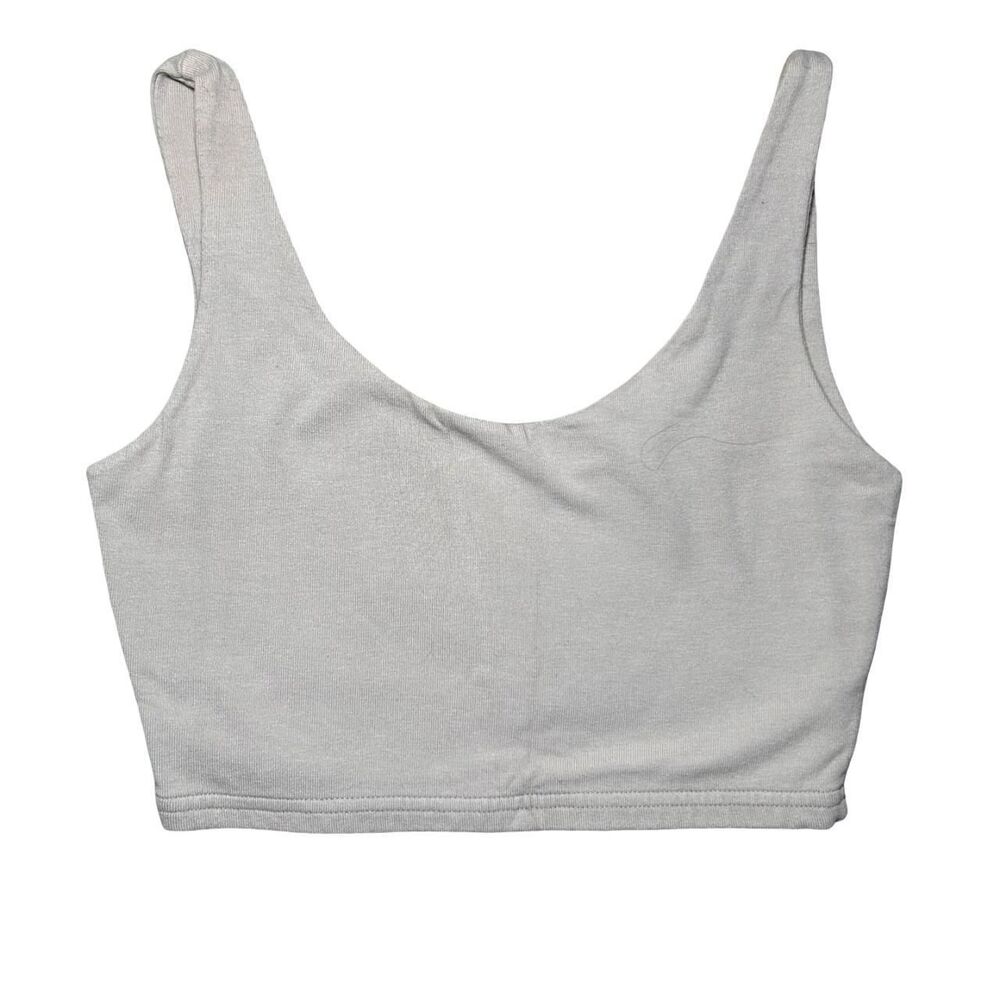 Brandy-melville Women's Grey Crop-top
